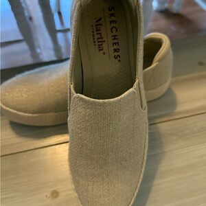 Skechers Martha Light Tan Slip-Ons
